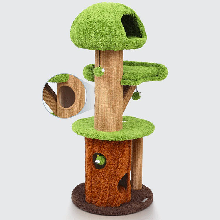 Tree Hole Cat Tree Cat Nest Integrated Multi-layered Cat Tower