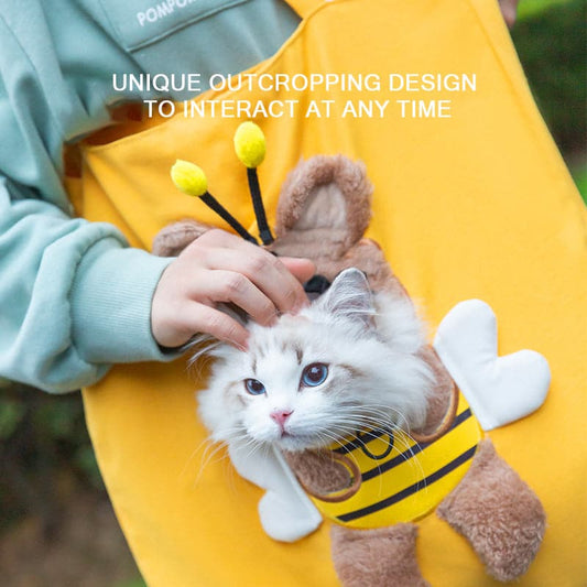 Apis Florea Yellow Travel Cat Bag for Less Than 7.5KG Pet