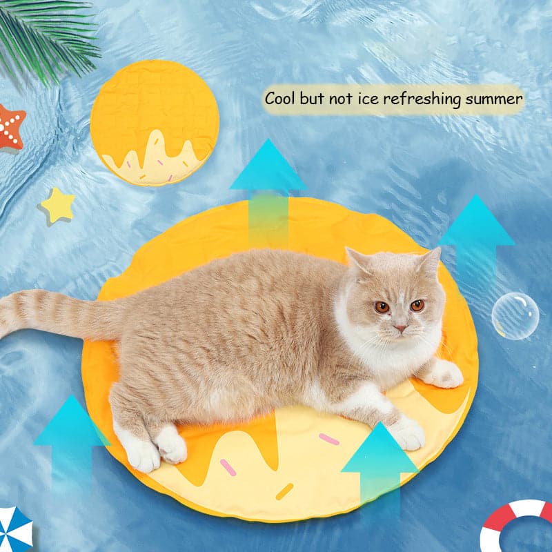 Waffle Shape Summer Cooling Gel Cat Ice Pad