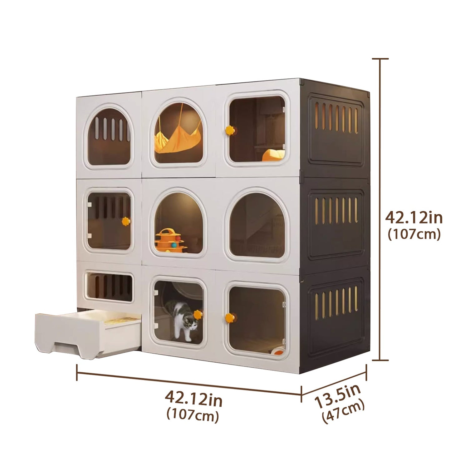 Nordic Style Oversized Cat House Acrylic Cat Villa