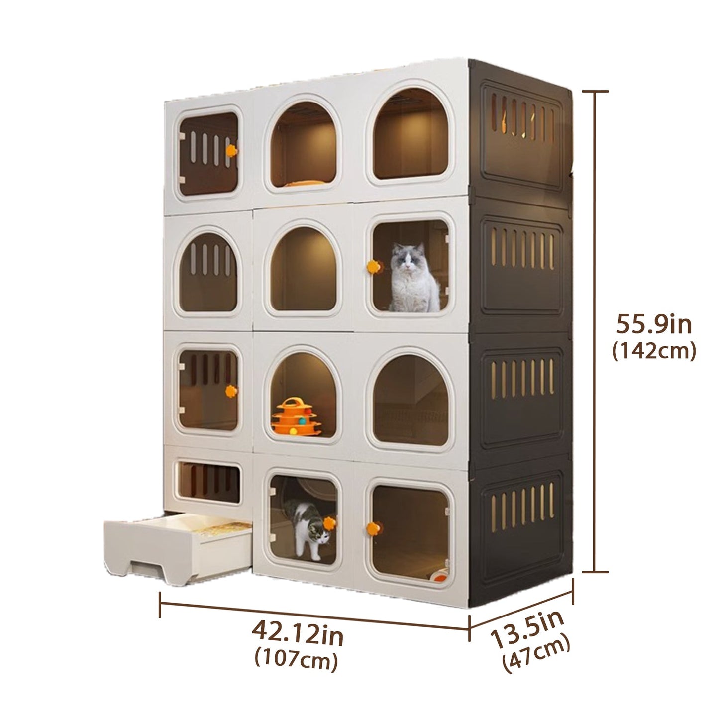 Nordic Style Oversized Cat House Acrylic Cat Villa