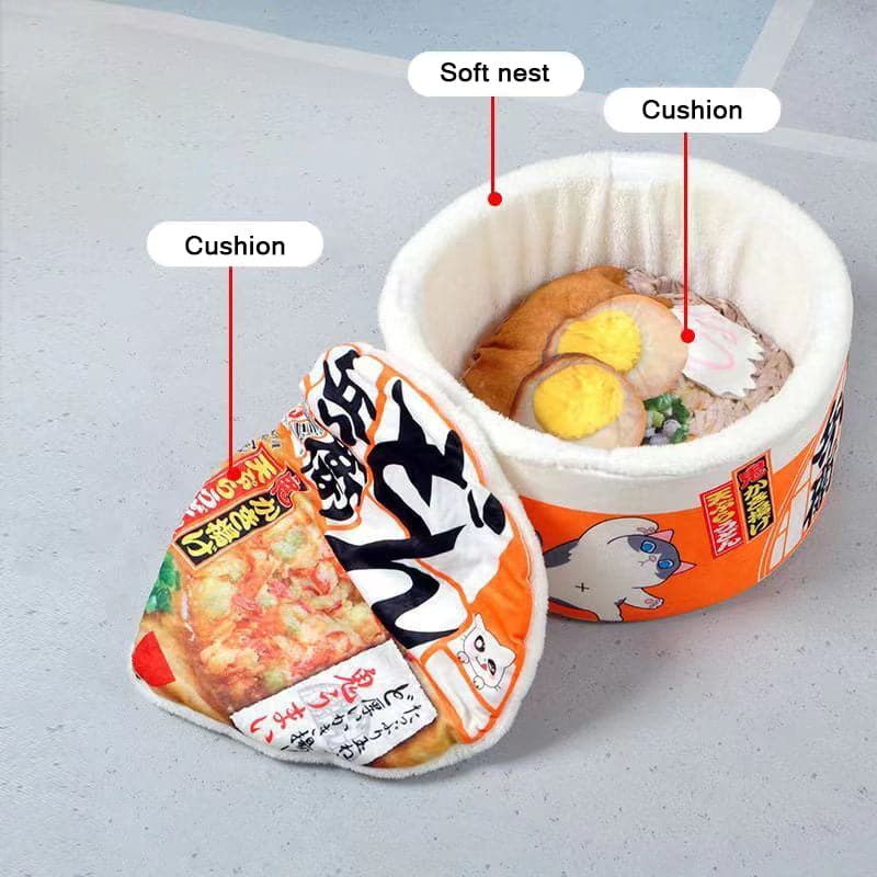 インスタントラーメン樽 ラーメンボウル ペット用トイレ 丸型猫の巣