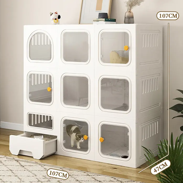 Nordic Style Oversized Cat House Acrylic Cat Villa