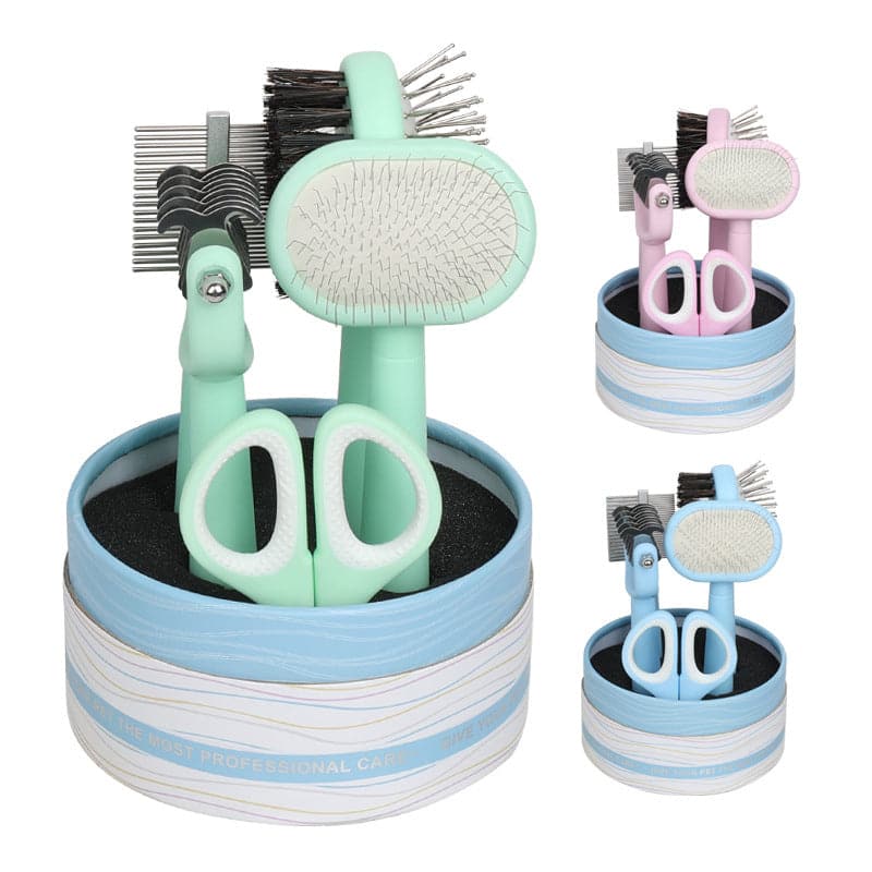 Pet Beauty Tools Comb Brush Suit Nail Clipper Cat Open Knot Comb