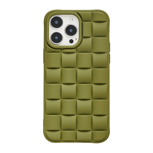 Steric Woven Phone Case - Olive Green