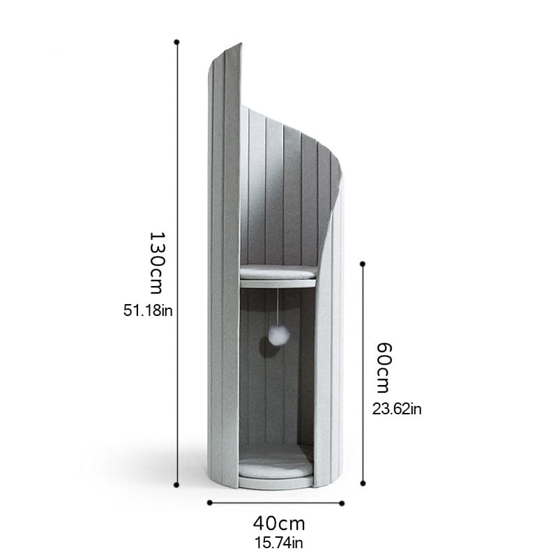 クリエイティブなスパイラルタワーキャットツリー一体型キャットクライミングフレーム