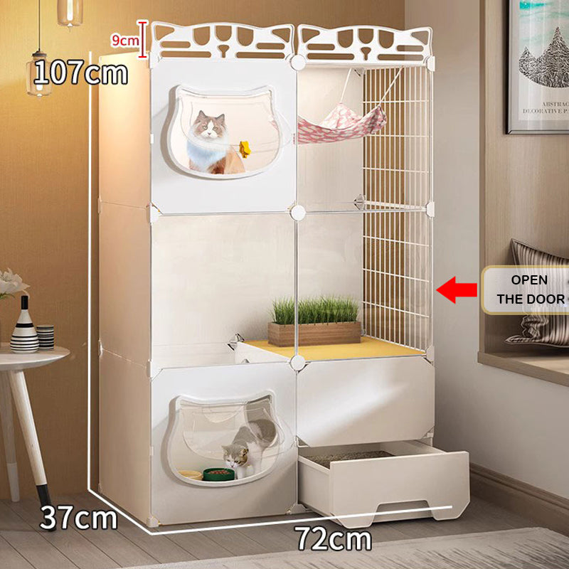 キャットパラダイス 家庭用猫の巣とトイレが一体化した猫の別荘