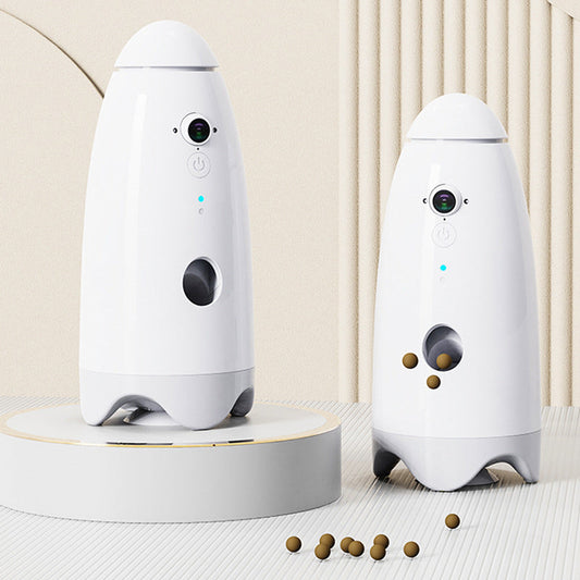 Rotating Pet Monitoring Camera with Treat Dispenser