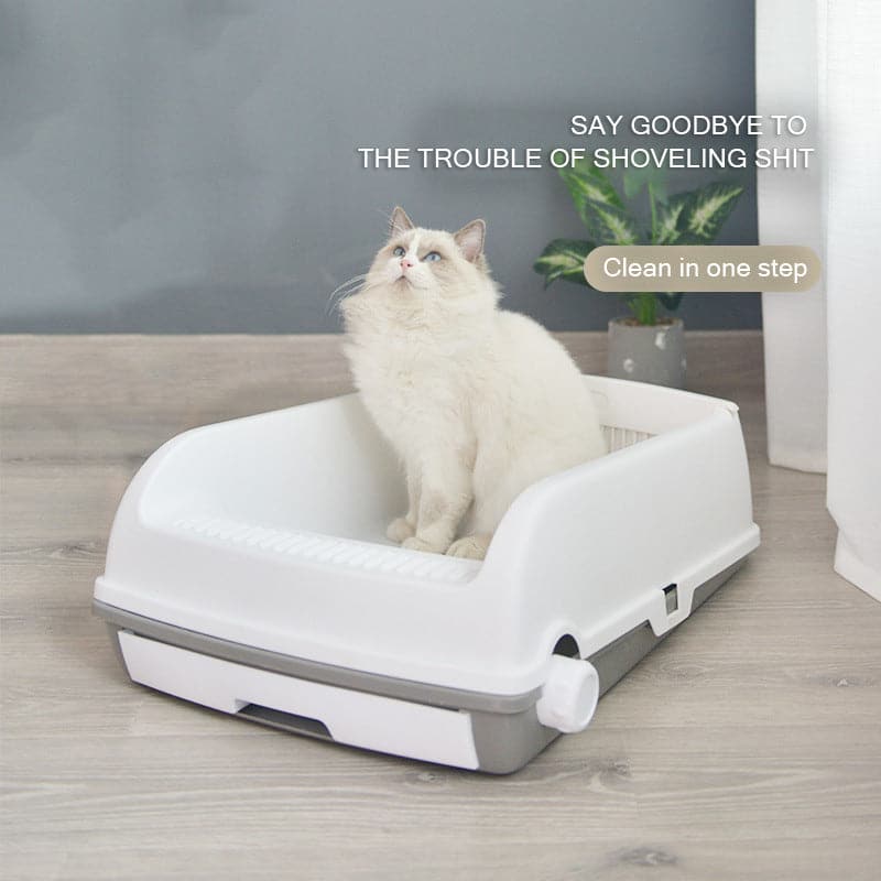 Semi-automatic Quick Cleaning Cat Litter Box