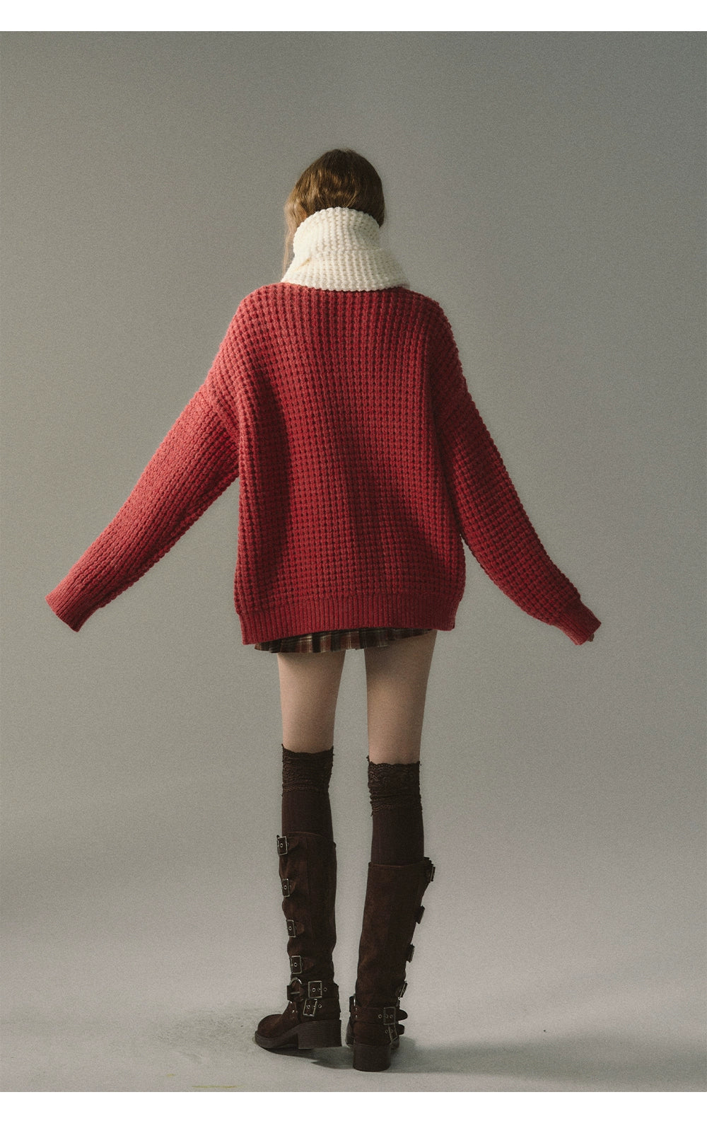 Waffle Weave Knitted Cardigan