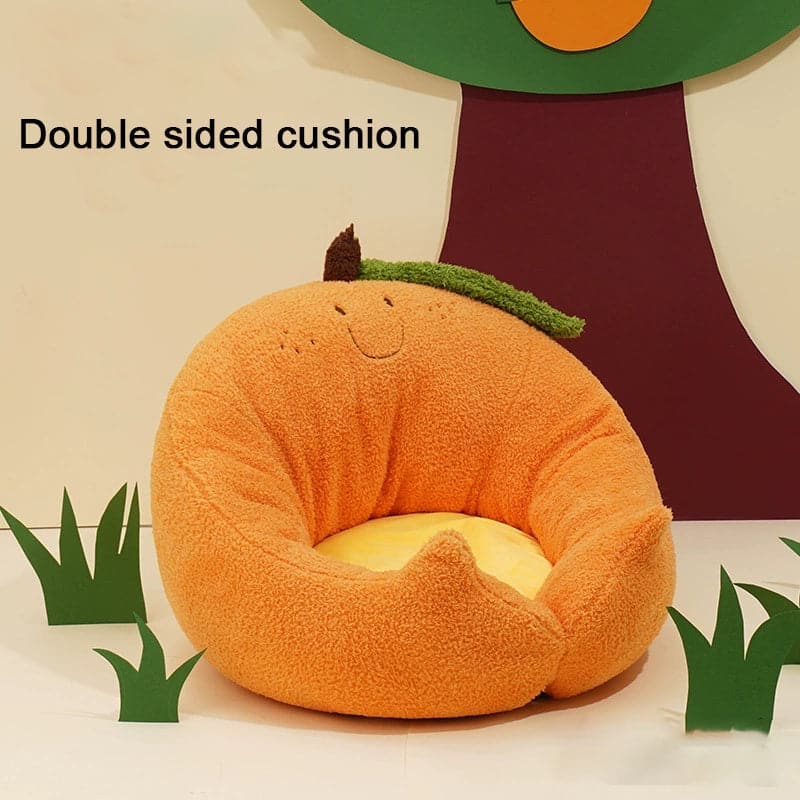 Orange /Frog Cuddler Cat Beds Orange /Green