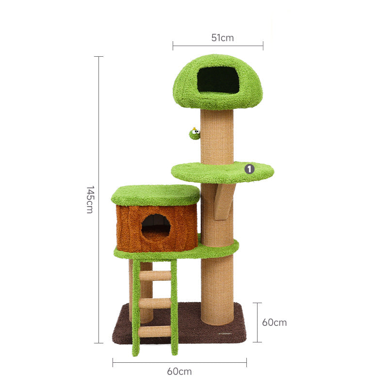 Tree Hole Cat Tree Cat Nest Integrated Multi-layered Cat Tower