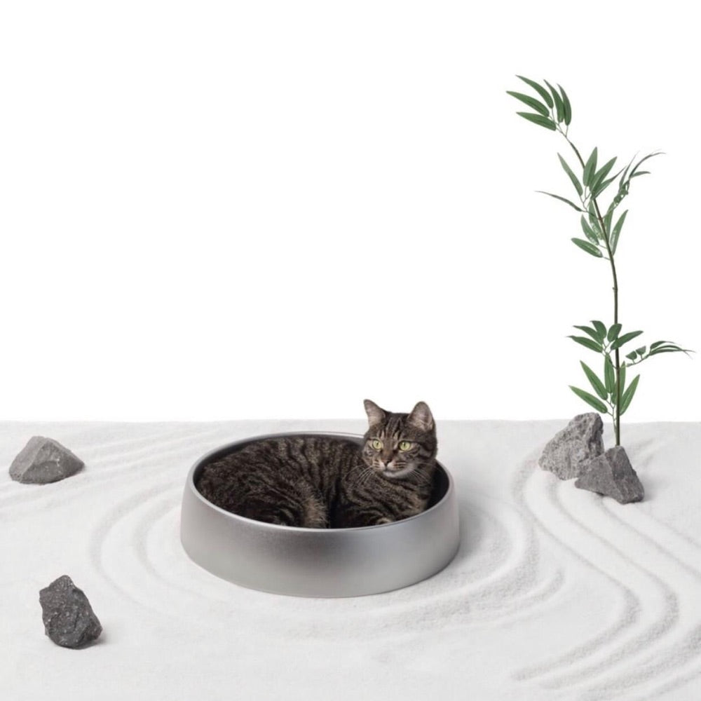 Landscape Style Gray Summer Cooling Nest Aluminum Cat Litter