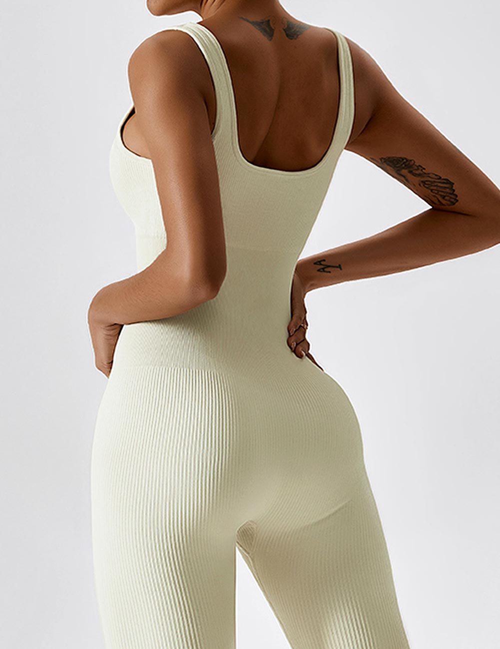 U-Neck Seamless Jumpsuit